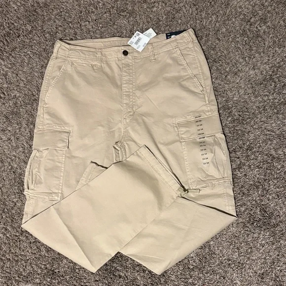 American Eagle Outfitters Tan Straight Leg Jeans - Picture 1 of 4